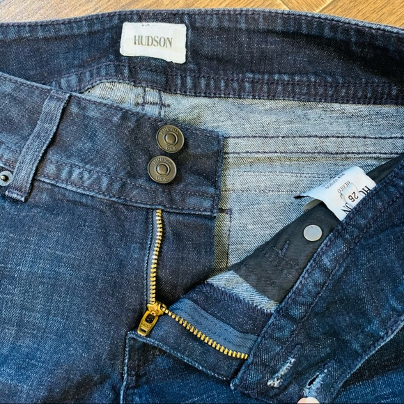 Hudson Bootcut Denim Flare Jeans 26 Dark Wash 2153 - Picture 6 of 9